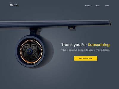 Thank You Page 3d blue graphic design landing page design plane subscription thank you page uiux web design