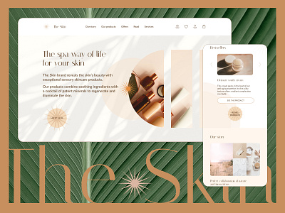 The Skin - Website Design Concept design ui ux