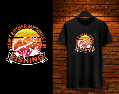 Fishing T Shirt app branding design graphic design illustration logo typography ui ux vector
