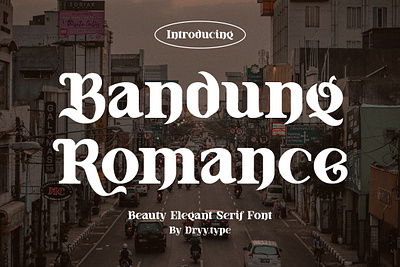 Bandung Romance - Serif Display Font beauty branding displayfont elegant font fashion font romance serif serif display font typeface