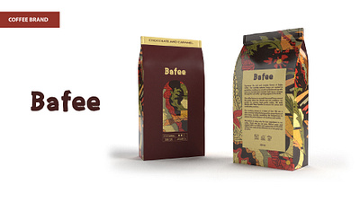 Packaging Design - Bafee Coffee branding logo mock up packaging