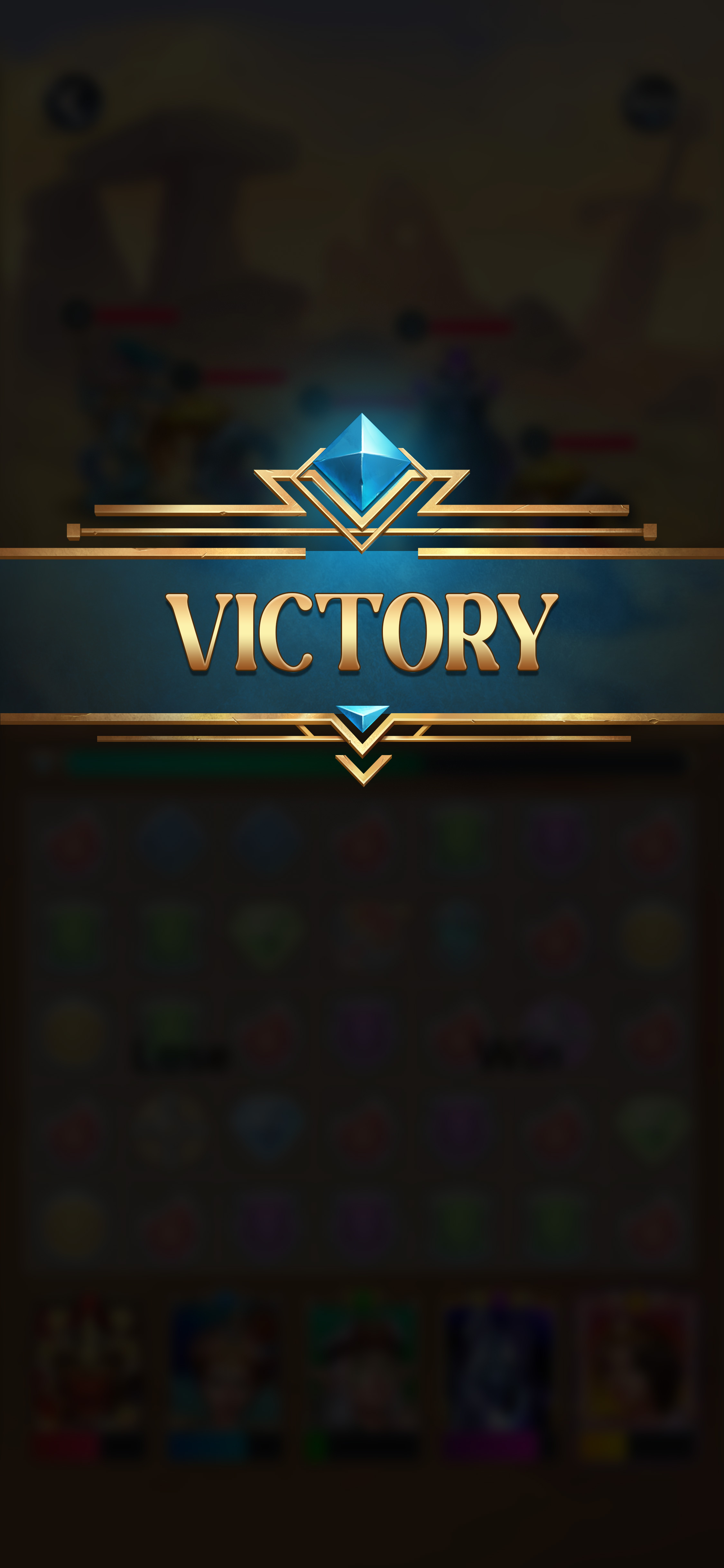 Victory pop-up 2d art fantasygameart gameart gameui graphic design illustration ui victory win