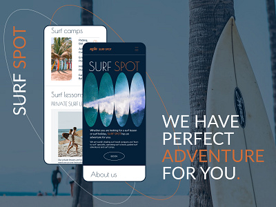 SURF SPOT - Website Design Concept design ui ux