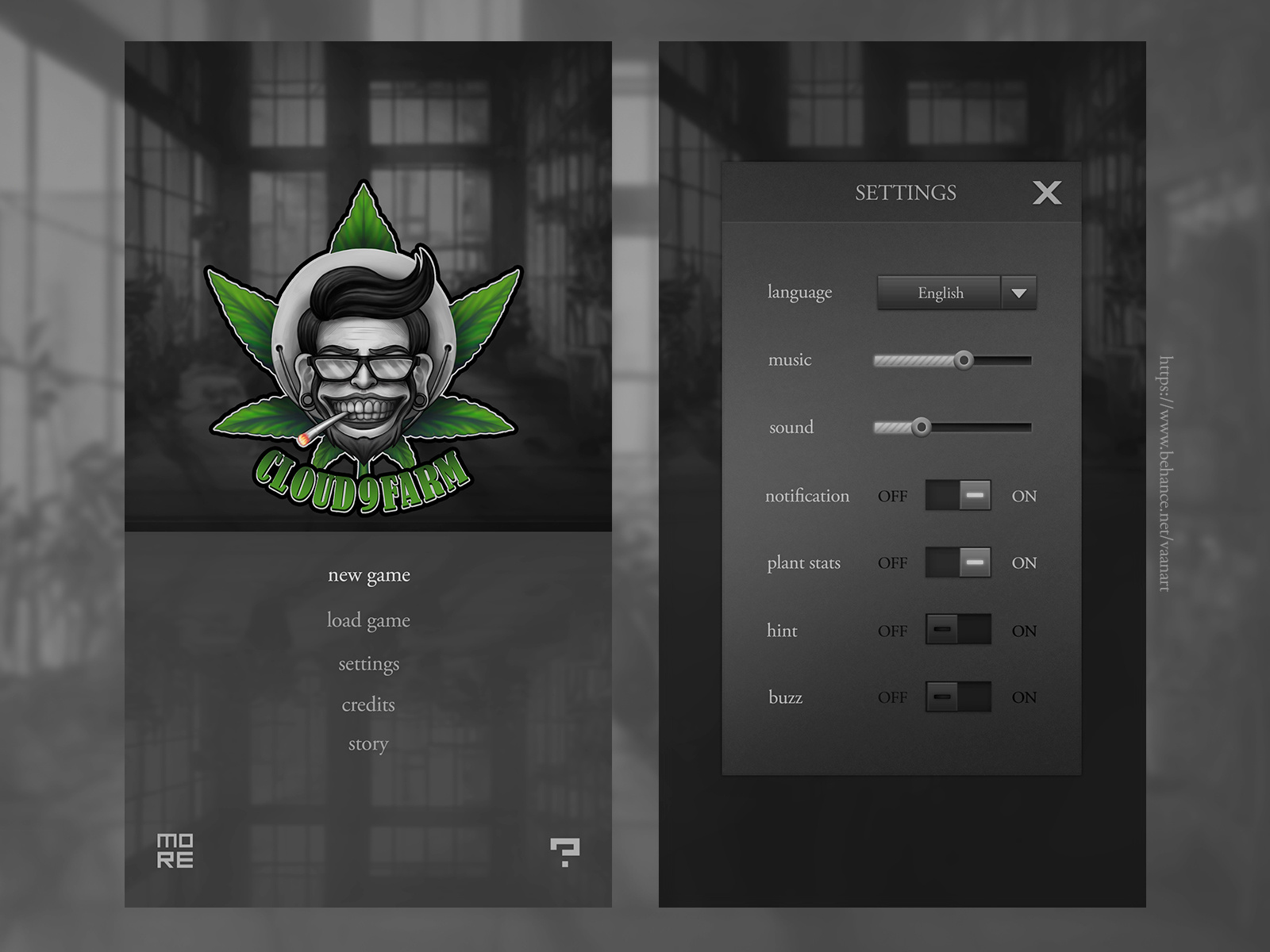 Cloud 9 Farm | Game Visual Development 2d app art artist design game illustration indie logo mobile ui ux vaanart