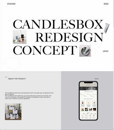Redesign Candlesbox app branding design graphic design logo shop store ui ux web design