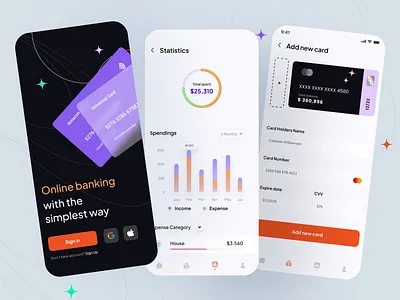 Banking App UI Concept app app ui banking app branding design financial app fintech app graphic design illustration money transaction app money transfer app online banking onlinr transaction popular ui trendy ui ui uiux ux