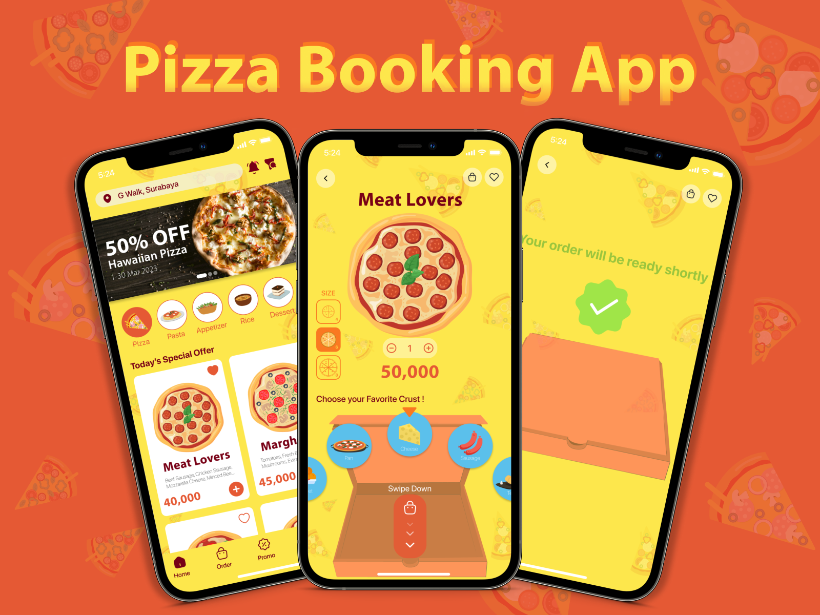 Pizza Booking Mobile App by Cindy Felicia on Dribbble