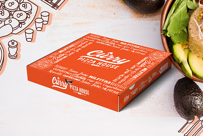 Pizza packaging box design