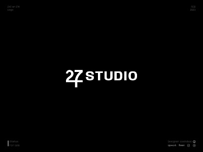 247 or 274 (unused) branding design icon logo logodesign logotype minimal vector