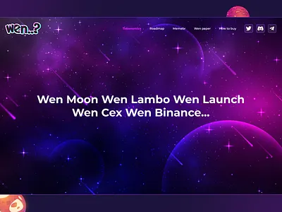 Wen Crypto website | NFT Website branding design illustration logo ui ux web webdesign website website design