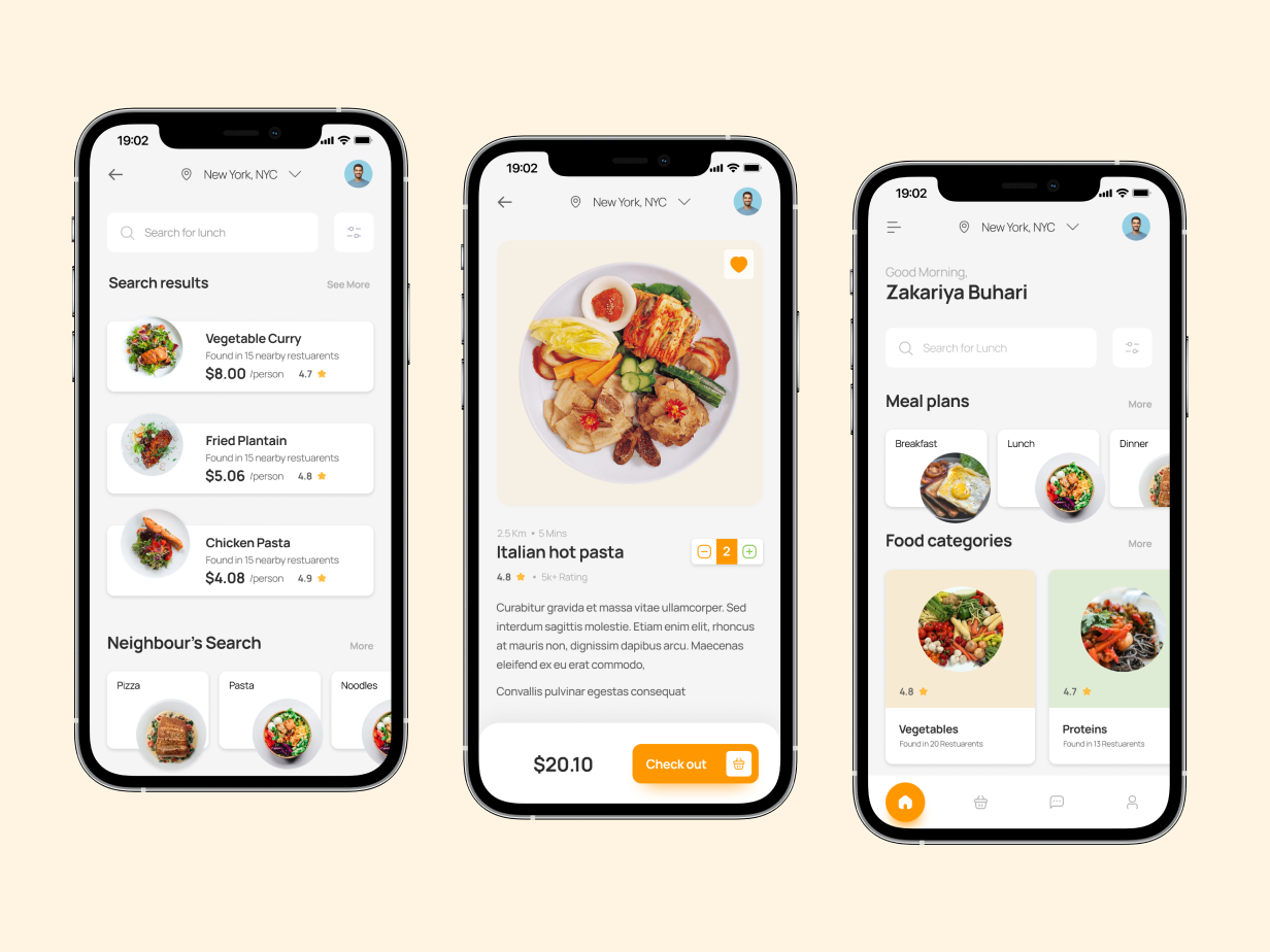 Food Order App by Zakariya Buhari on Dribbble