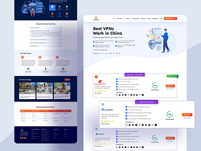 VPN Landing Page clean vpn website comparison list creative website design full landing pge home page illustration landing page marketing page modern vpn website design popula 2023 uiroll uiuxdesign vpn vpn guider vpn website vpn website design vpng comparison web ui