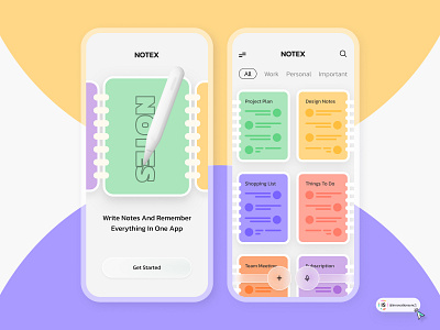 Notes App Design 3d animation art branding dashboard digitaldesign flatdesign graphic design icon illustration innovationsync logo mobile motion graphics nft product design typography ui vector webdesign