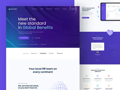 Newmote website design landing page ui website design