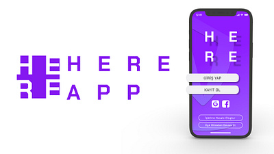 HEREAPP app design ui ux