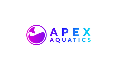 Apex Aquatics Logo app branding design graphic design illustration logo typography ui ux vector