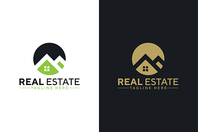 Real Estate Logo app branding design graphic design illustration logo real estate logo typography ux vector