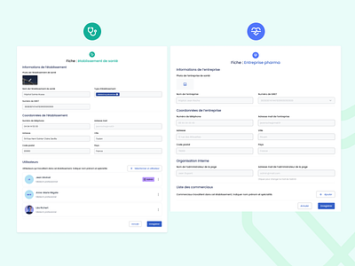Moofize ✱ User profile Settings admin app dashboard dashboard admin health healthcare med tech startup ui ux