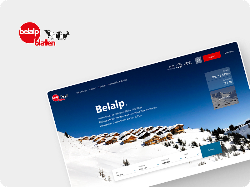 Design Concept for Belalp design ui ux