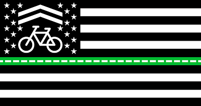 The Thin Bike Lane 2d flag graphic design
