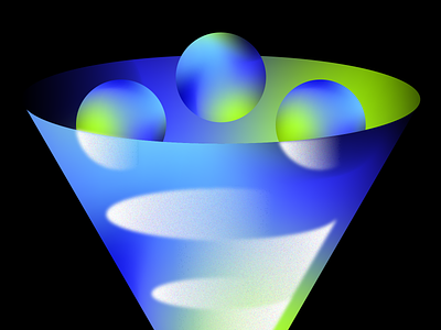 Funnel blur bold color colorful design dimension dimensional experiment experimenting funnel gradient gradient mesh graphic design illustration marketing vector