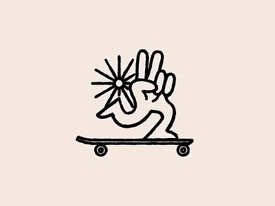 SIDEWALK.AF boarding branding hand handdrawn illustration logo longboard peace skate skateboard sun sunshine texture