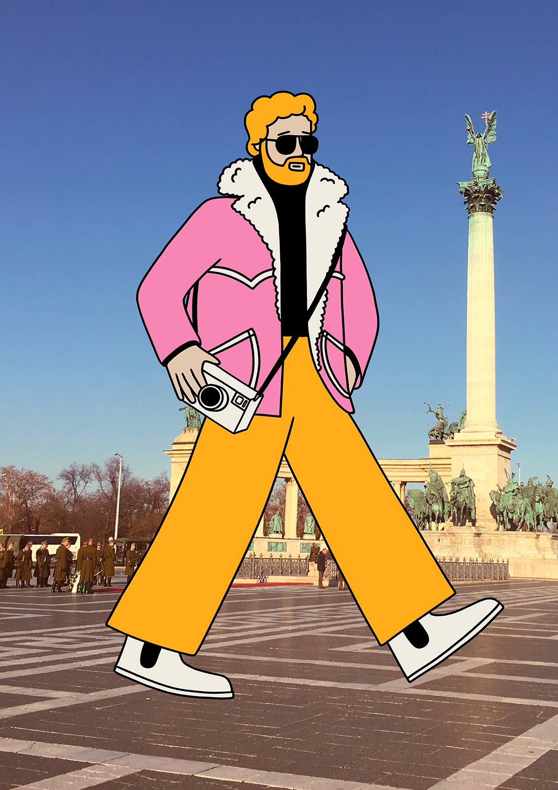 Budapest 2023 - Travel adobe branding character design future graphic design illustration illustrator logo man mixed media person photo photographer photography tourist travel ui vector