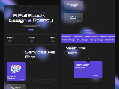 Creative Design Agency Website agency website creative agency creative design agency design design agency design agency website futuristic landing page minimal portfolio web product startup ui ui design ui ux ux web web design web page webdesign