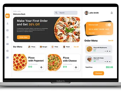 Food Delivery Website Ui Design with Figma delivery design fastfood figma mehrabbozorgi ui uidesign uiux web design