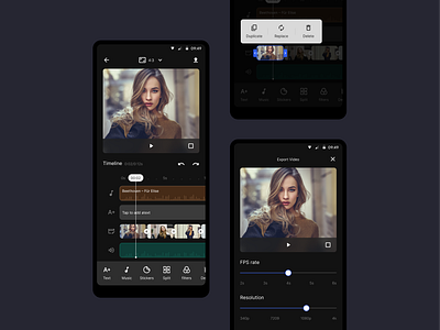 Video Editing App Concept ui uiux design video editing app