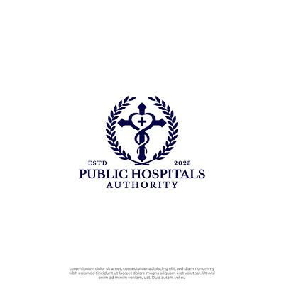 Hospital Logo Concept 3d branding caduceus care creative cross graphic design heart hospital logo logo design medical minimalist logo natural plus