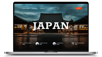 Tourism Website Ui Design design figma japan mehrabbozorgi tourism website ui uidesign uiux