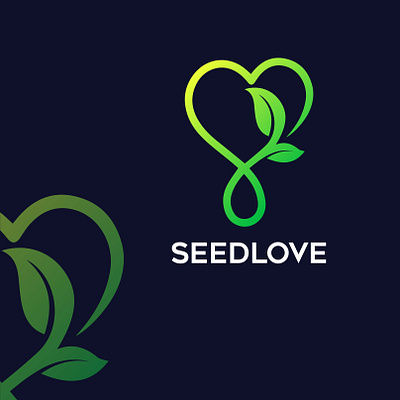 Seed+Leaf+Love Logo Design Concept brand id branding graphic design illustration logo design vector