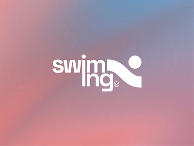 Swiming Logo Monogram app icon branding design flat icon logo monogram simple logo