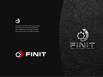 FINIT has a motorsports logo design logotype