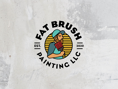 Fat Brush Painting Logo Design branding design graphic design illustration logo typography vector
