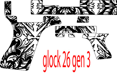 GLOCK 26 GEN 3 SVG FILE FOR ENGRAVING