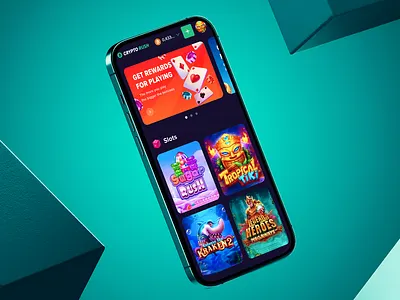 CryptoRush - Casino App app casino casino app casino design casino site crash crypto casino cryptorush dice gambling gambling design game interface mines slots ui ux web design