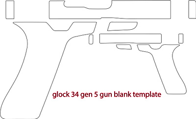 GLOCK 34 GEN 5 SVG FILE FOR ENGRAVING