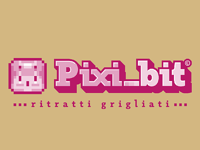Pixi_Bit Ritratti Grigliati 8bit illustration logo pixel pixelthursday