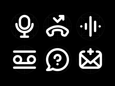 Communication (Soon) — Pixel-Perfect Icons 24px icons auido call communcation crm dashboard icon icons icons pack mail mark microphone record saas sound tooltips ui ui icons user interface icons wireframe