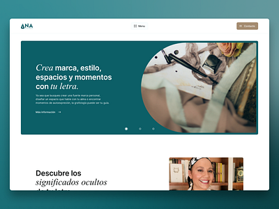 Web site design: Ana Grafismo Landing Page design figma illustration landing page ui