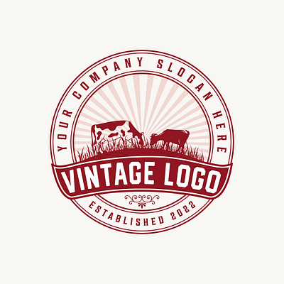 vintage logo design branding design illustration logo typography vector