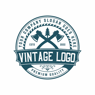 vintage logo design branding design logo typography vector