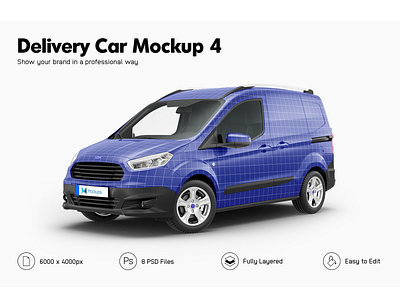 Ford Transit Courier Mockup 3d advertising campaign auto car mockup ford ford transit courier mockup mockupix stickers template vehicle mockup vehicle wrap wrapping