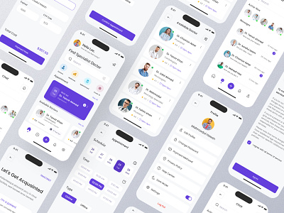 Doctor App UI by Danishali on Dribbble