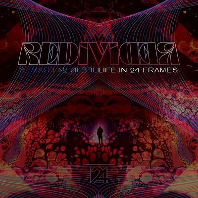 Life in 24 Frames - Redivider Digital Album Cover album cover design digital album cover digital art life in 24 frames logo music psychedelic record cover sacramento typography
