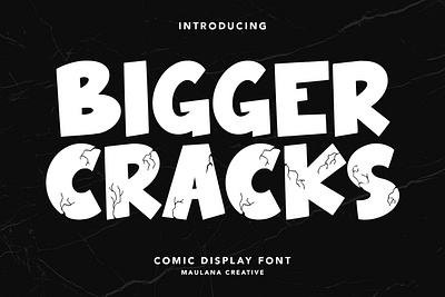 Bigger Cracks Sans Serif Decotive Font branding font fonts graphic design logo nostalgic