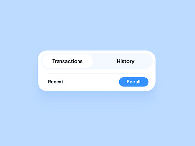 Mobile UI Transaction/History mobile app ui