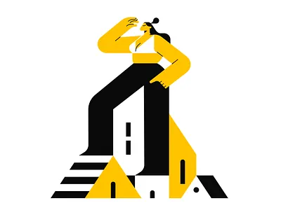 Selfbuilding 2d building cartoon character design characters design flat geometry graphic design home house illustration illustrator people shape vector woman